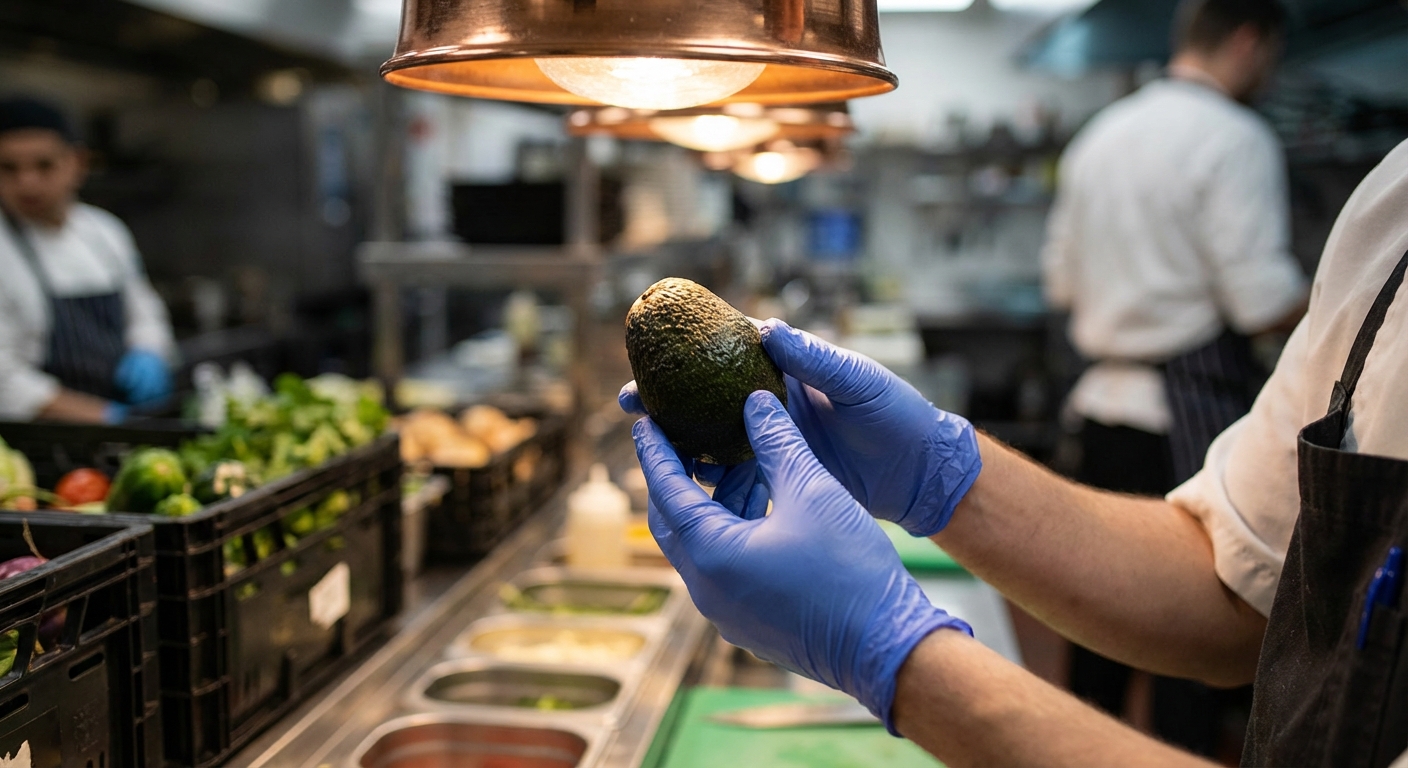 Ingredientes frescos premium para cocina profesional — frutas y verduras de temporada