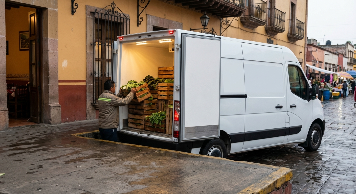 Preparacion de ingredientes frescos en cocina profesional