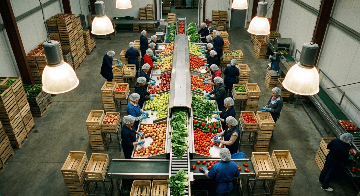 Selección de producto fresco en temporada para restaurantes